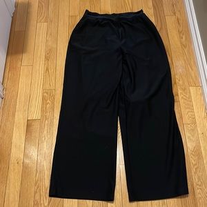 SPANX Black Wide-Leg Trousers